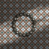 Brown and teal blue retro geometrical wallpaper.