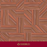 Brown and orange abstract shapes wallpaper.