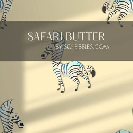 Light Butter Yellow Zebra Nursery Wallpaper {Safari Butter} Wallpaper Sckribbles   