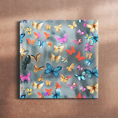 Colorful Insect Wall Art Canvas {Butterfly Party} Canvas Wall Art Sckribbles   