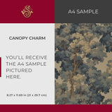 Canopy Charm | Moody Forest Aubusson Tapestry Trees Wallpaper