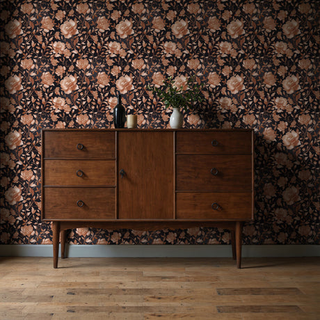 Gold Floral Luxury Chinoiserie Wallpaper {Eden Elegance} Wallpaper Sckribbles