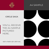 Circle Saga | Bold Black & White Geometrical Circles Wallpaper