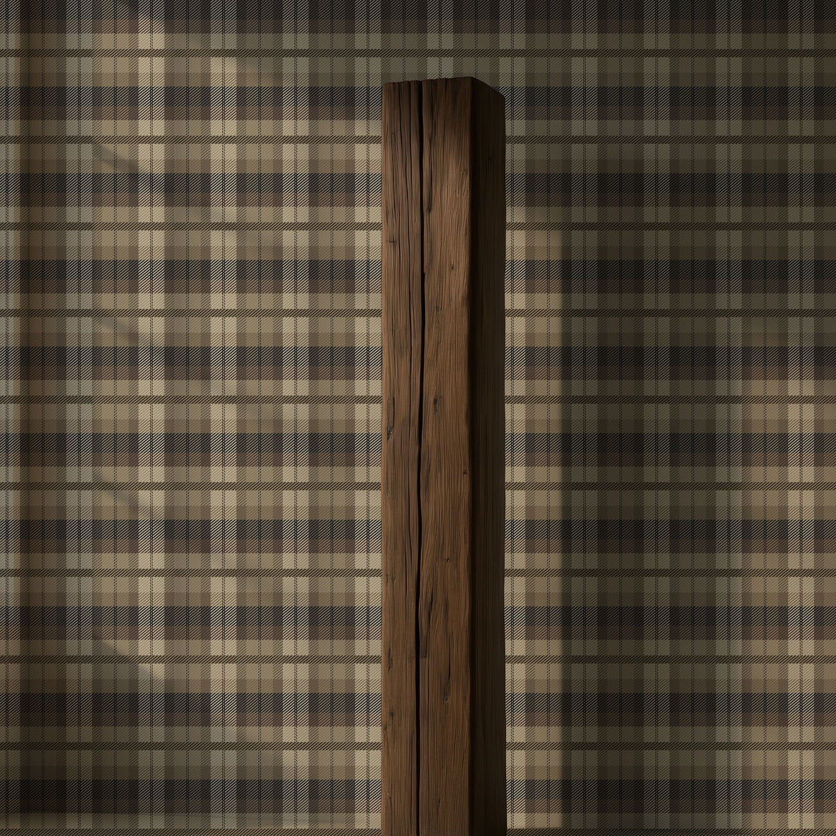 Neutral Brown Classic Traditional Plaid Wallpaper {Stoneweave} Wallpaper Sckribbles