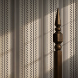 Classic Neutral Beige Striped Traditional Wallpaper {Cottage Charm} Wallpaper Sckribbles