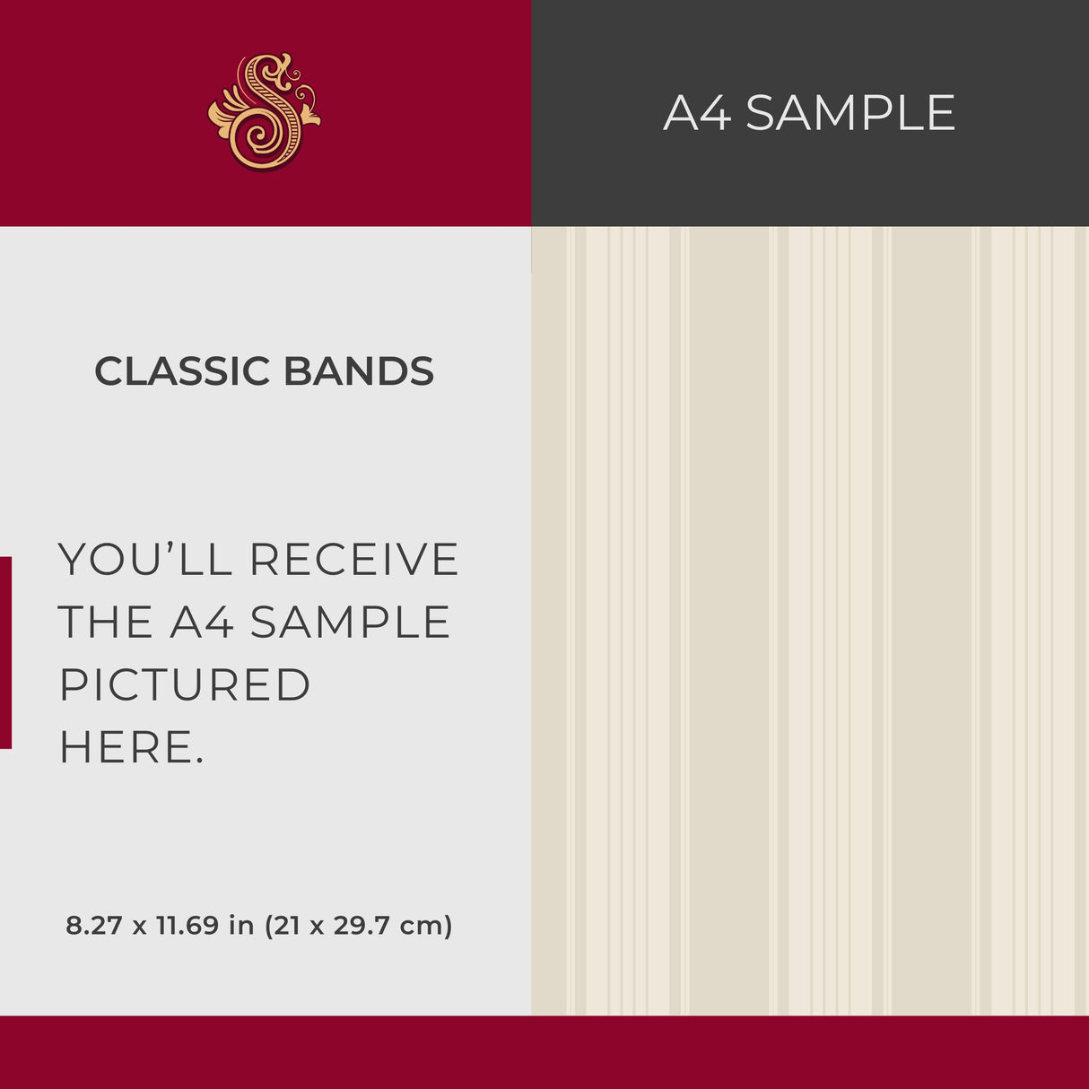 Aristocrat Stripe | Classic Timeless Elegant Traditional Pinstripe Wallpaper