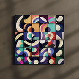 Square Colorful Box Patterned Wall Art Canvas {Game of Colors} Canvas Wall Art Sckribbles   