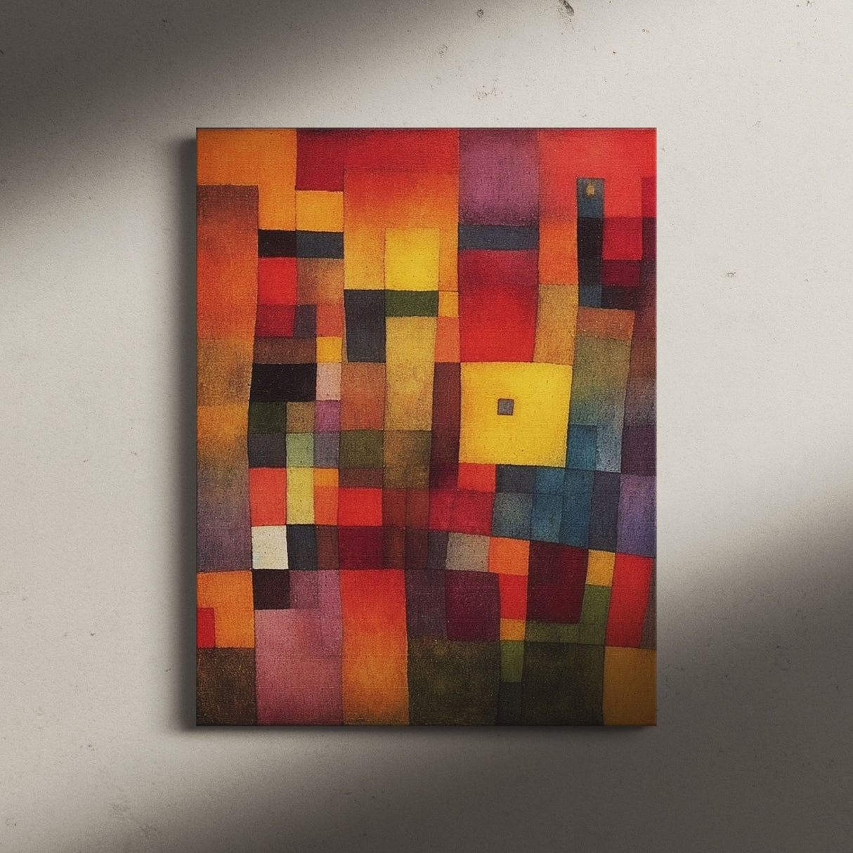 Abstract Colorful Cubes Wall Art Canvas {Dusty Blocks} Canvas Wall Art Sckribbles   