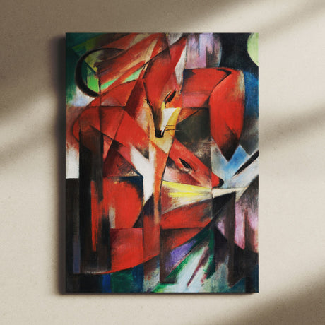 "The Foxes" Canvas Print by Franz Marc (1913) Canvas Wall Art Sckribbles   