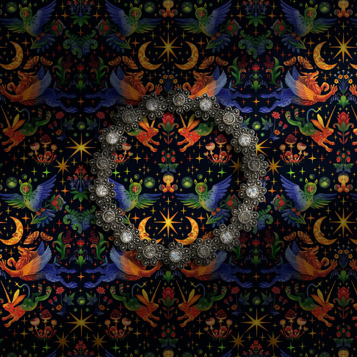 Colorful mythical creatures wallpaper.