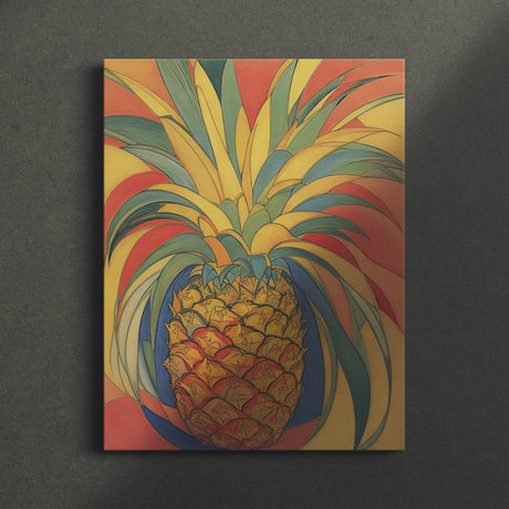 Fun Happy Food Wall Art Canvas {Pineapple Party} Canvas Wall Art Sckribbles   