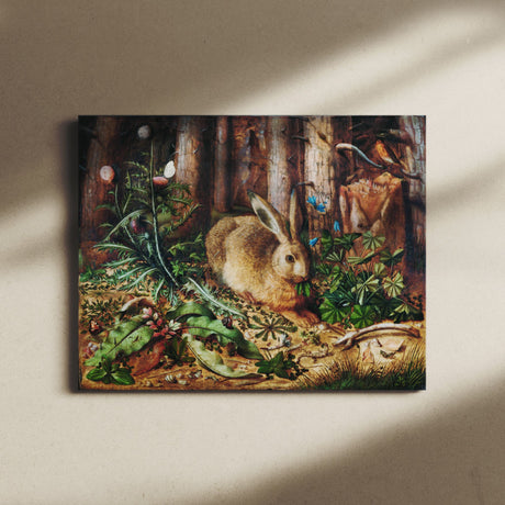 "A Hare in the Forest" Wall Art Canvas Print by Hans Hofmann (1585) Canvas Wall Art Sckribbles   