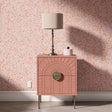 Cute Feminine Coral Pink Floral Wallpaper {Sweet Peach} Wallpaper Sckribbles   
