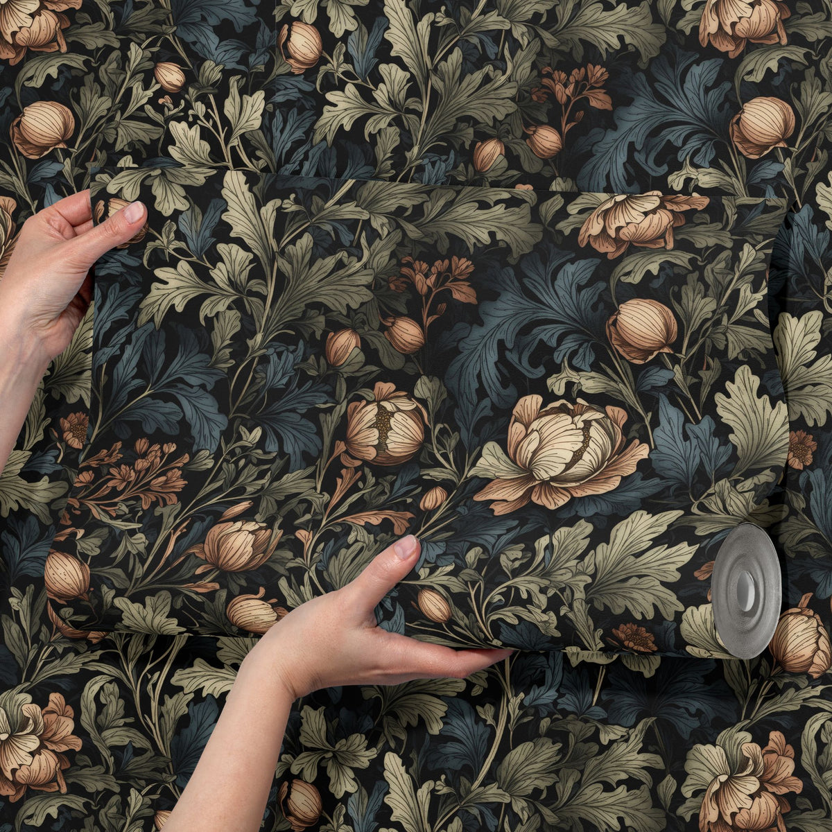 Dark Moody Floral Garden Wallpaper {Botanical Bliss} – Sckribbles