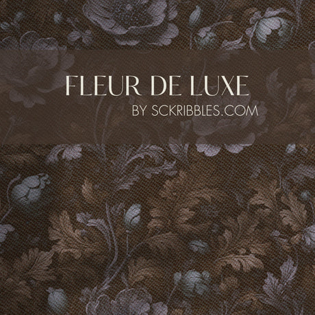 Feminine Elegant Antique Dark Floral Wallpaper {Fleur de Luxe} Wallpaper Sckribbles   