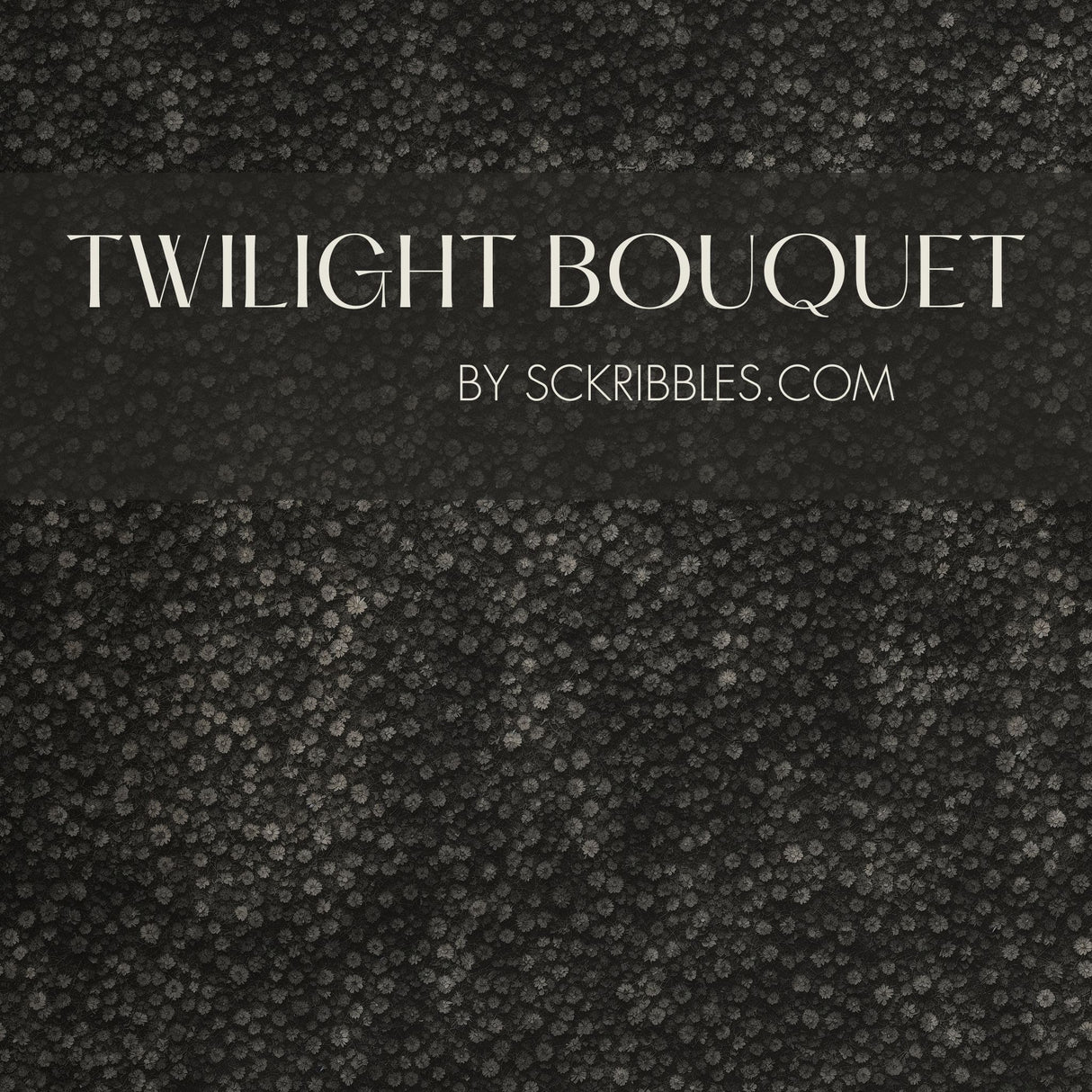 Dark Moody Gray Floral Wallpaper {Twilight Bouquet} Wallpaper Sckribbles   