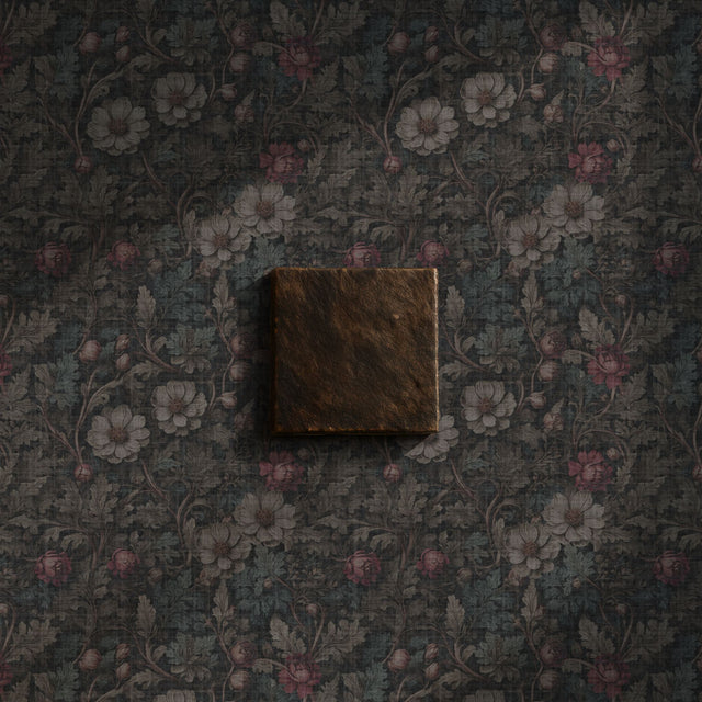 Nocturnal Botanica | Dark Academia Dramatic Moody Floral Wallpaper Wallpaper Sckribbles