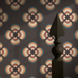 Retro Floret | Cool Vintage Retro Floral Wallpaper Wallpaper Sckribbles