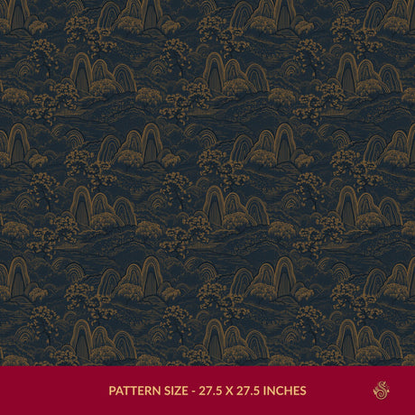 Serene Ascend | Moody Botanical Scenic Asian Wallpaper Wallpaper Sckribbles