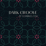 Bloomatrix | Geometrical Floral Retro Wallpaper Wallpaper Sckribbles Traditional - (Non-Woven) Sample 14'' x 14'' / 35 x 35 cm Dark Groove