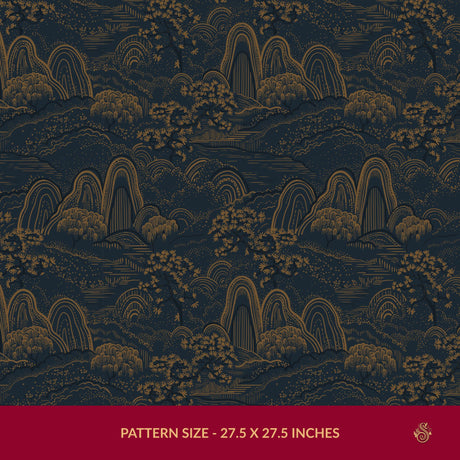 Serene Ascend | Moody Botanical Scenic Asian Wallpaper Wallpaper Sckribbles