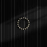 Dark charcoal gray striped wallpaper.