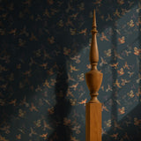 Dark Moody Muted Whimsical Bird Wallpaper {Dreamy Birds}