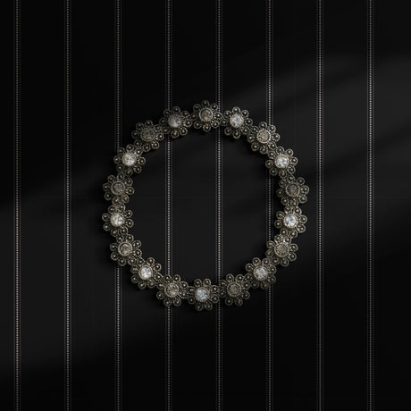 Dark gray striped wallpaper.