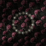 Dark and moody floral peony wallpaper.