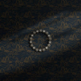 Dark moody blue scenic Asian wallpaper.