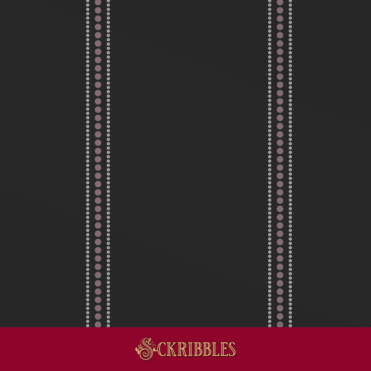 Dark moody gray, pink, and white striped wallpaper.
