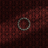 Red and black damask gothic wallpaper.