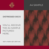 Rebel Deco | Moody Organic Grunge Art Deco Wallpaper Wallpaper Sckribbles Signature - Premium Non-Woven A4 Sample - 8.3 × 11.7 in (21 × 29.7 cm) Distressed Deco