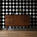 Bold Black & White Geometrical Circles Wallpaper {Circle Saga} Wallpaper Sckribbles