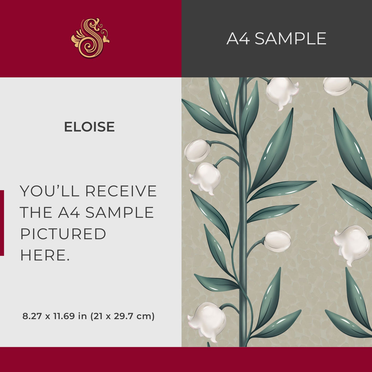 Weaving Bells | Sweet & Feminine Floral Girl's Room Wallpaper