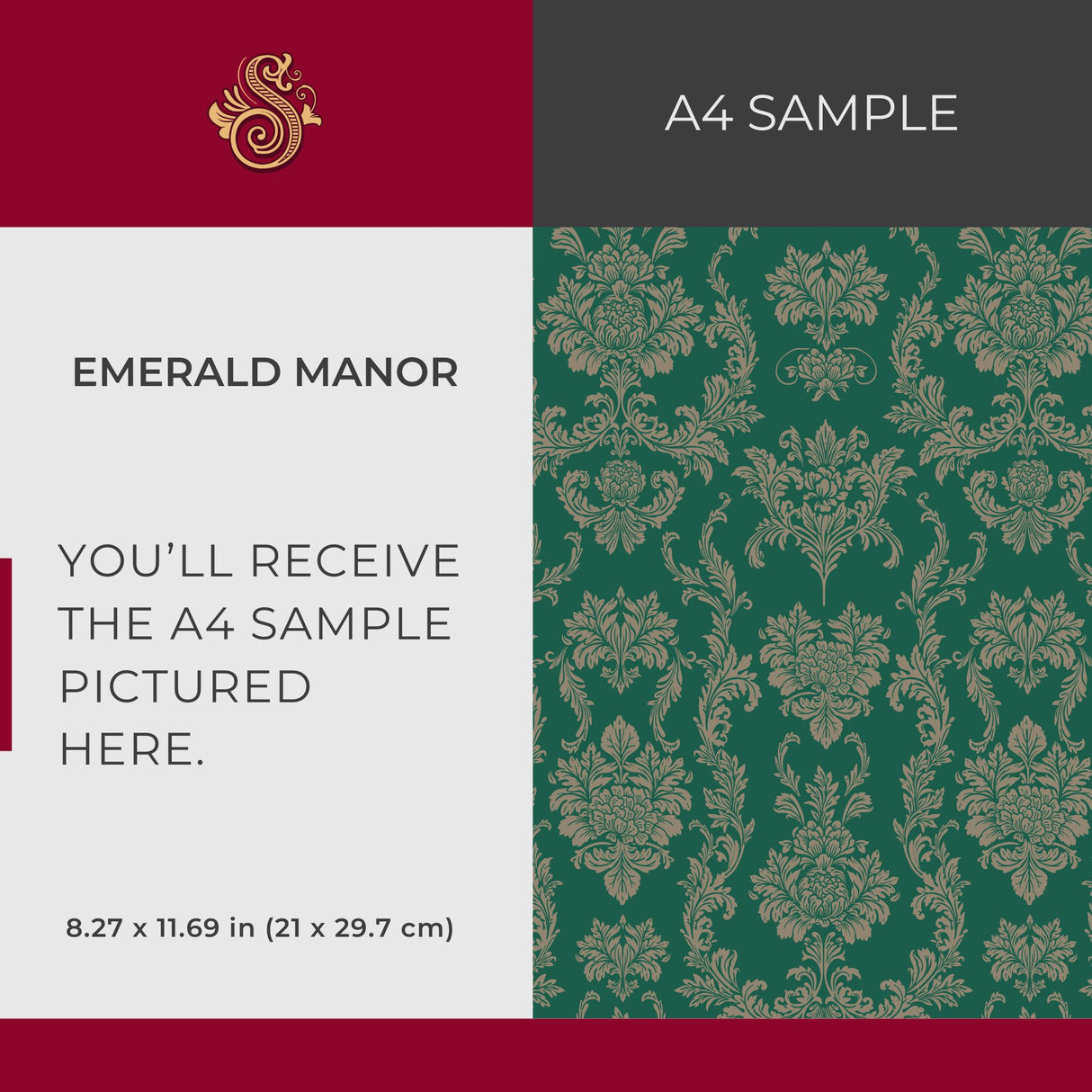 Grand Manor | Vintage Baroque European Damask Wallpaper