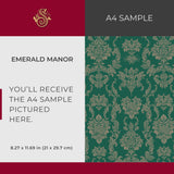 Grand Manor | Vintage Baroque European Damask Wallpaper