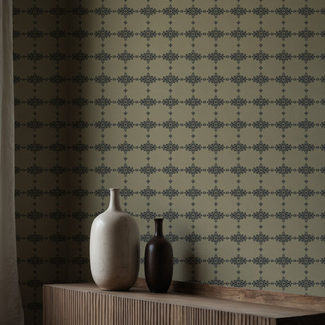 Classic French European Ornate Damask Wallpaper {Crown Heritage} Wallpaper Sckribbles