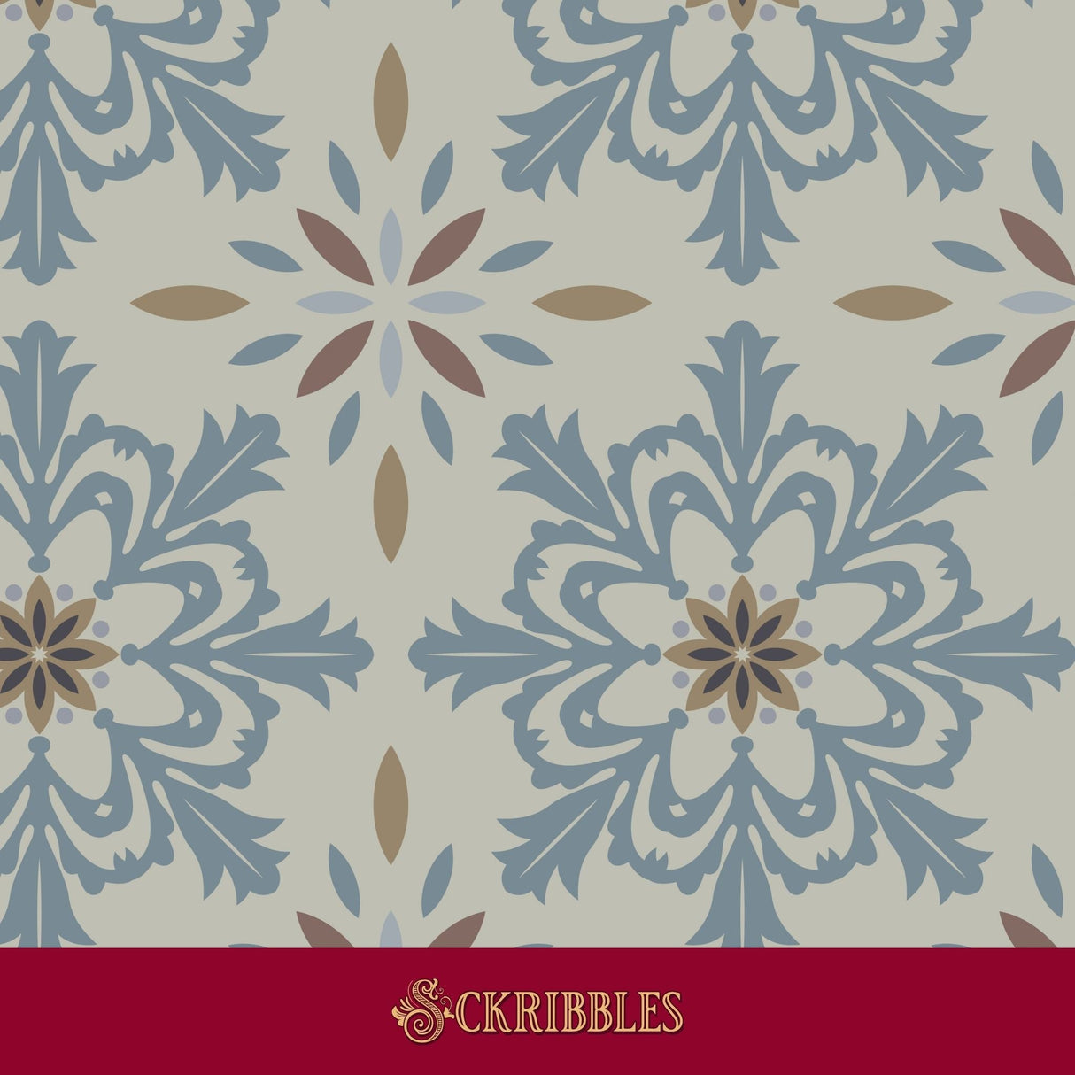 European tile wallpaper.