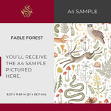 Fable Forest | Light Mythical Woodland Animal Wallpaper