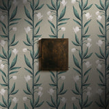 Weaving Bells | Sweet & Feminine Floral Girl's Room Wallpaper Wallpaper Sckribbles