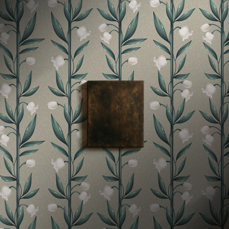 Weaving Bells | Sweet & Feminine Floral Girl's Room Wallpaper Wallpaper Sckribbles