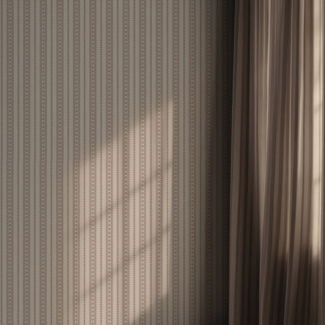 Dainty Belle | Feminine Neutral Striped Wallpaper Wallpaper Sckribbles