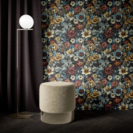 Vintage Colorful Floral Wallpaper {Nostalgic Blooms} Wallpaper Sckribbles   