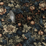 Dark Moody Floral Garden Wallpaper {Botanical Bliss} Wallpaper Sckribbles