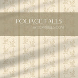 Minimalist Light Striped Leaves Botanical Wallpaper {Foliage Falls} Wallpaper Sckribbles
