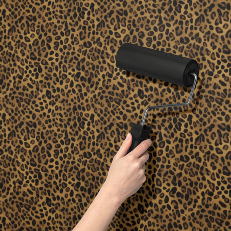 Fun Dramatic Leopard Print Wallpaper {Savannah Chic} Wallpaper Sckribbles   