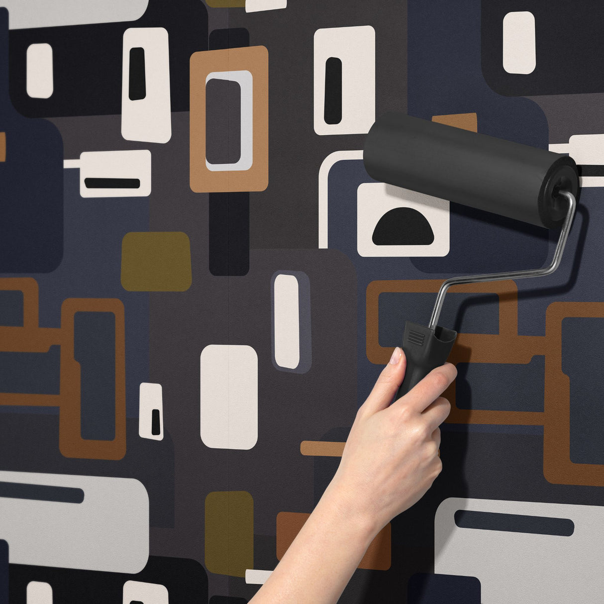 Groovy Mid-Century Modern 1970s Wallpaper {Mellow Pop} Wallpaper Sckribbles