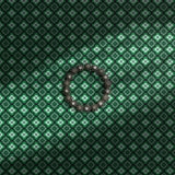 Funky green geometrical tiled wallpaper.