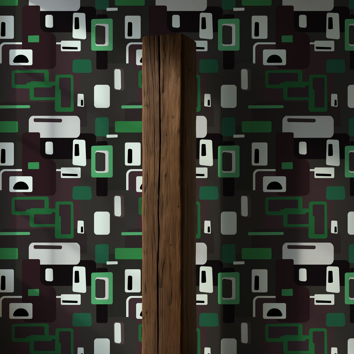 Mellow Pop | Groovy Mid-Century Modern 1970s Wallpaper Wallpaper Sckribbles